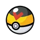 Sprite della Level Ball, rossa e gialla, Ball di ghicocca